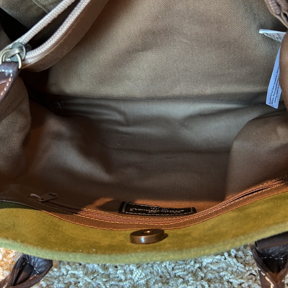 NWOT - RARE Vintage Eddie Bauer Leather Suede Purse - Picture 12 of 16